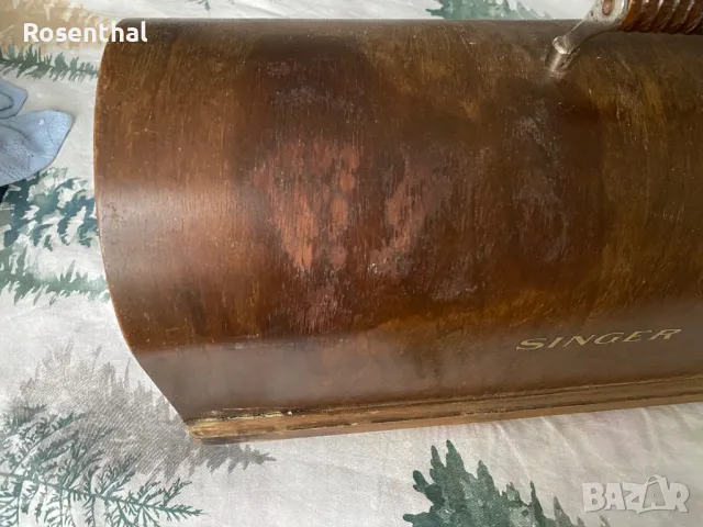 Дървен капак за ръчна шевна машина, снимка 2 - Антикварни и старинни предмети - 49173535