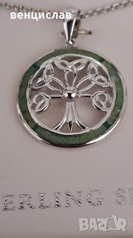 Сребърна висулка-дървото на живото, снимка 3 - Колиета, медальони, синджири - 52921455