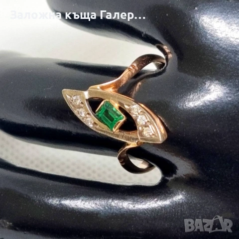 Винтидж златен пръстен – съветско злато, 583, 3,62г, снимка 6 - Пръстени - 54216065