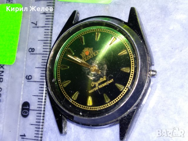 OREINTEX Crystal WOTER RESISTANT Стар КОЛЕКЦИОНЕРСКИ Мех МЪЖКИ ЧАСОВНИК 36570, снимка 10 - Антикварни и старинни предмети - 39893464