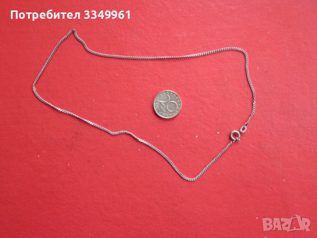 Страхотна сребърна верижка колие 835 ФБМ 10