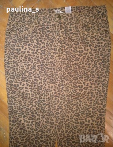 Еластични дънки в леопардов принт / леопардова шарка "Time & Tru"® / голям размер , снимка 3 - Дънки - 31205617