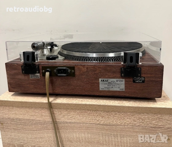 🔈Колекционерски грамофон Akai AP-206C Direct Drive - Made in Japan - като нов🔈, снимка 7 - Грамофони - 54138095