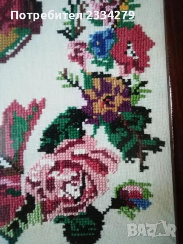 Стари гоблени поставени в остъклени дървени рамки. , снимка 4 - Гоблени - 51803074