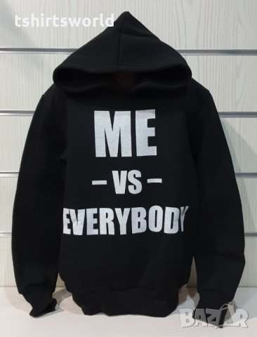 Нов детски суичър с дигитален печат Me VS Everybody, снимка 6 - Детски анцузи и суичери - 35277159