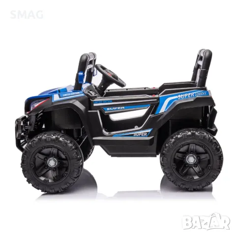 Електрическо превозно средство Off Road Jeep двуместен черен син 12V S_1235335, снимка 2 - Други - 48068084