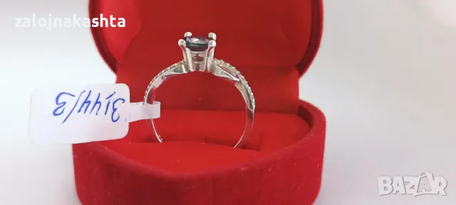 Сребърен пръстен-2,44гр/925, снимка 5 - Пръстени - 48280760