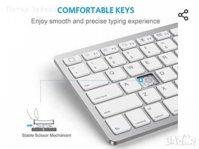 Bluetooth клавиатура, снимка 5 - Клавиатури и мишки - 38915809