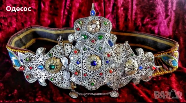 Уникални Възрожденски сребърни филигранни пафти със звездата на Давид, снимка 6 - Антикварни и старинни предмети - 30154204