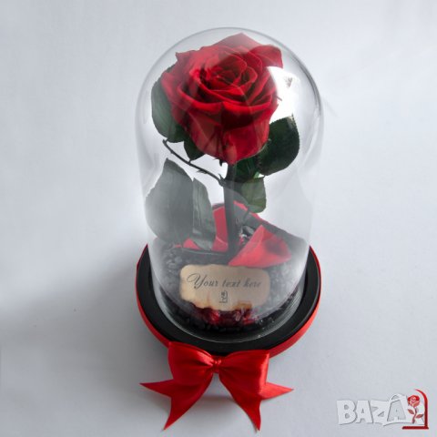 Романтичен Подарък за Жена / ЕСТЕСТВЕНА Вечна Роза в Стъкленица / Подарък за Годишнина от Сватбата, снимка 7 - Романтични подаръци - 34470495