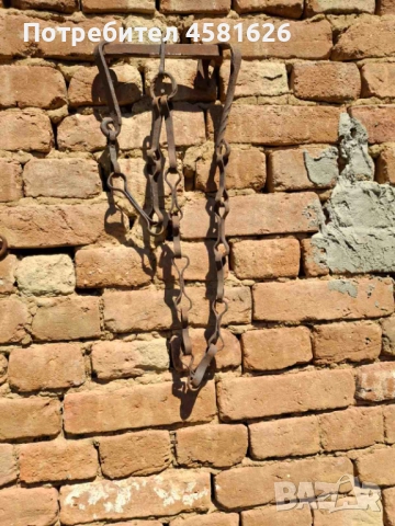 Автентичен синджир за закачане на котли, снимка 2 - Антикварни и старинни предмети - 51602599