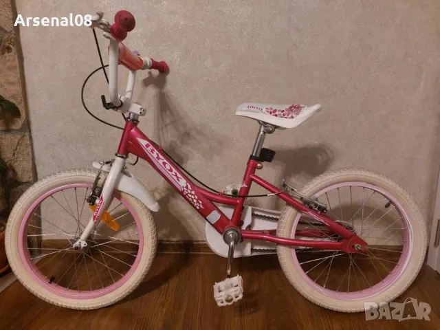 Велосипед BYOX 18"  РОЗОВ, снимка 2 - Велосипеди - 49040005