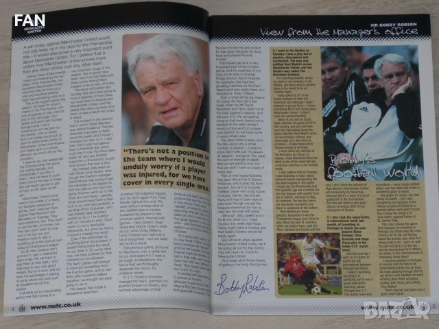 НЮКАСЪЛ - МАНЧЕСТЪР ЮНАЙТЕД оригинални английски футболни програми Висша лига 2001, 2002, 2003, 2004, снимка 7 - Фен артикули - 39969188