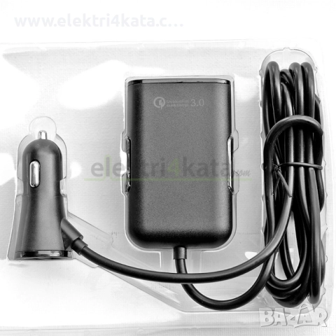 USB зарядно за кола отпред и отзад, снимка 8 - Аксесоари и консумативи - 52453992