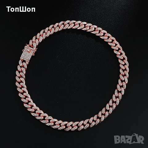 Bling Bling Хип-хоп ланец / Hip-Hop chain - 3 Модела, снимка 6 - Колиета, медальони, синджири - 28401929