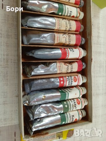 Стари маслени бои Ленинград 1951-1954г СССР, снимка 10 - Други ценни предмети - 40846447