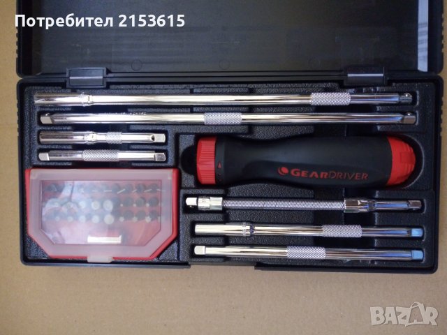 GearWrench GearDriver РАТЧЕТ ДРЪЖКА  със сменяеми НАКРАЙНИЦИ  БИТОВЕ КОМПЛЕКТ , снимка 3 - Други инструменти - 42368961