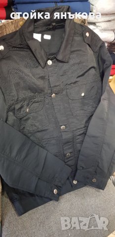 Продавам черно тънко мъжко яке, снимка 2 - Якета - 31968372