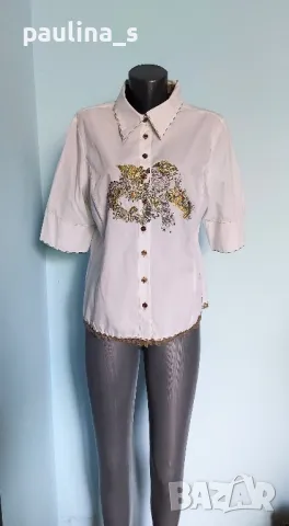 Два различни броя / Винтидж / Риза тип туника с бродерии и с цип , снимка 4 - Ризи - 50388574