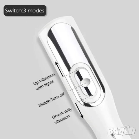 Гребен против косопад с инфрачервена светлина, за растеж на коса, снимка 9 - Продукти за коса - 52212267