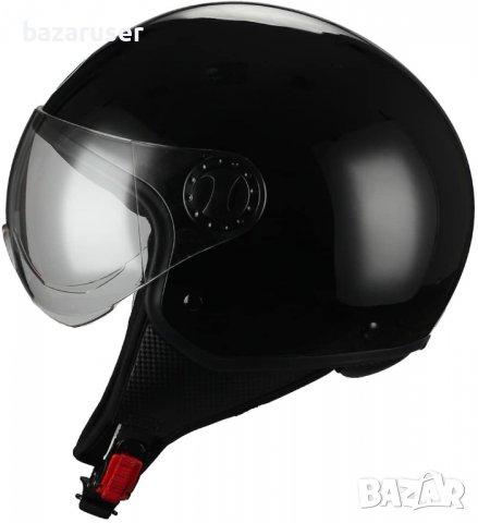 Нова каска Euro -BHR- Nero -Черен Метаик -S- -6994/253146, снимка 3 - Аксесоари и консумативи - 37204672