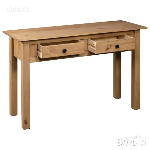vidaXL Конзолна маса, 110x40x72 см, бор масив, стил Панама, снимка 5 - Маси - 56146528