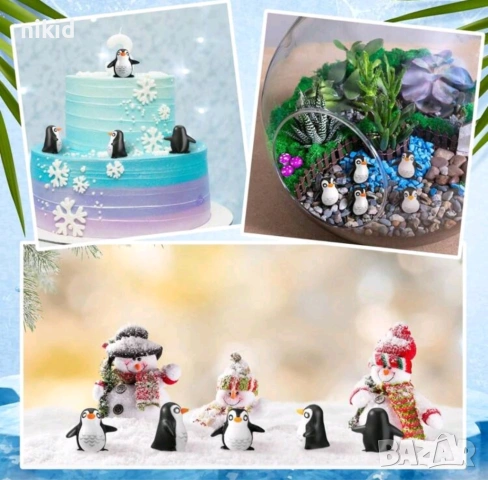 Пингвин пингвини фигурка фигурки играчки за украса декорация украса торта игра, снимка 3 - Фигурки - 53289628