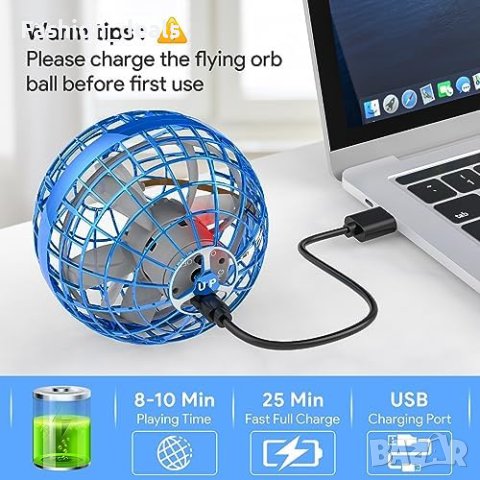 Нова LED Летяща Топка Бумеранг с Ръчно Управление Играчка Деца, снимка 4 - Други - 42871682