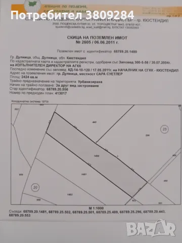Продава  ПАРЦЕЛ гр.Дупница