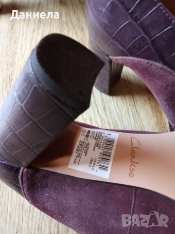 Продавам дамски официални, много елегантни обувки CLARKS, Естествена кожа, снимка 6 - Дамски обувки на ток - 53685760