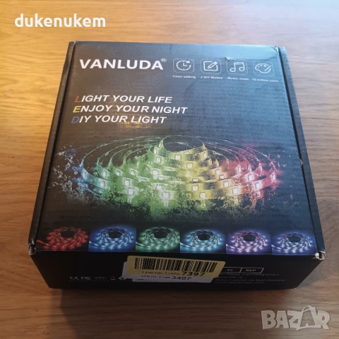 LED лента за външна и вътрешна употреба 5 м, топло бяла светлина, IP67, снимка 7 - Лед осветление - 53018558