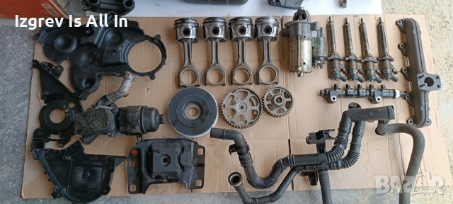 Здрави Двигателни части 1.6хди 109к.с мазда 3,пежо, ситроен, Форд и т.н