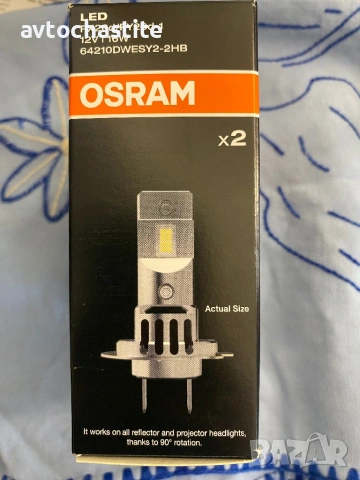 LED Крушки OSRAM H4 / H18 - 2бр, снимка 5 - Части - 54044377
