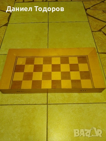 Стар Дървен Шах - Табла. Размери - 48 х 48см. , снимка 9 - Шах и табла - 54313759