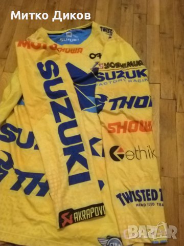 Suzuki akrapovic Thor маркова тениска мотори размер реален ХХЛ, снимка 4 - Други спортове - 42792594