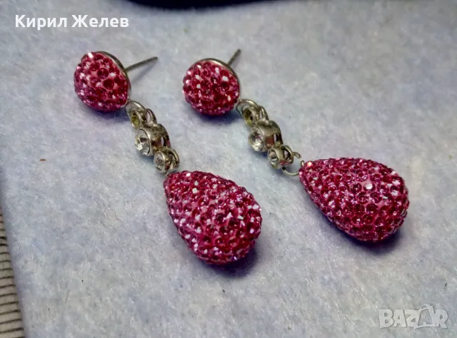 ЕЛЕГАНТНИ СКЪПОЦЕННИ СРЕБЪРНИ ОБЕЦИ РОДИРАНО СРЕБРО 925 с ЦВЕТНИ КАМЪНИ / ЦИРКОНИ 49282, снимка 10 - Обеци - 49876618