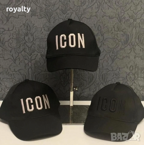 DSQUARED2 Icon Черни Шапки С Козирка