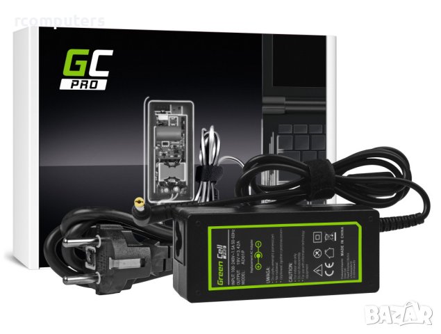 Зарядно за лаптоп Green Cell PRO AD01P Charger AC Adapter 19V 3.42A 65W за Acer Aspire 5741G 5742 57, снимка 1 - Части за лаптопи - 40452348