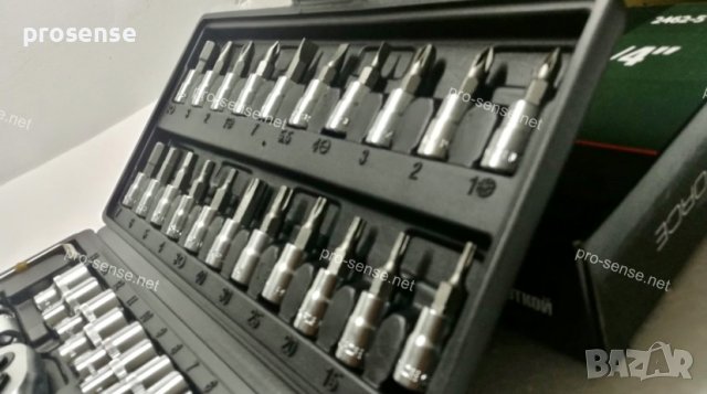 Гедоре Комплект 1/4″ 46 части Rockforce, снимка 8 - Аксесоари и консумативи - 35627749