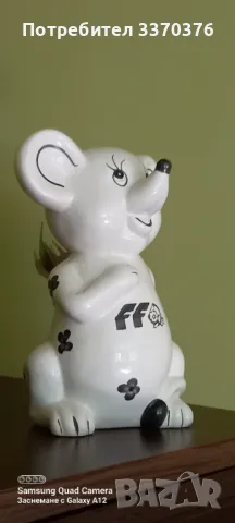 Порцеланова фигура за прибори-мишка+ 6 вилички, снимка 2 - Аксесоари за кухня - 47520223