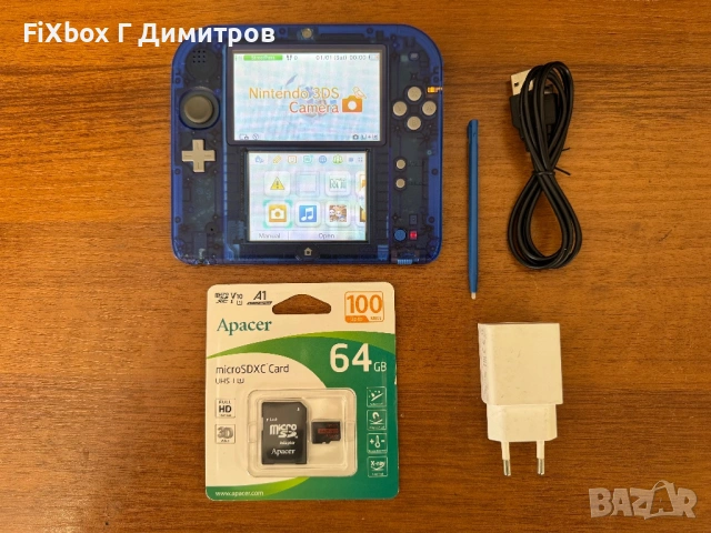 Nintendo 2DS limited edition с Luma и 64gb SD 