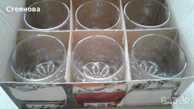 Сервиз - 6 броя стъклени чаши, снимка 5 - Сервизи - 40862156