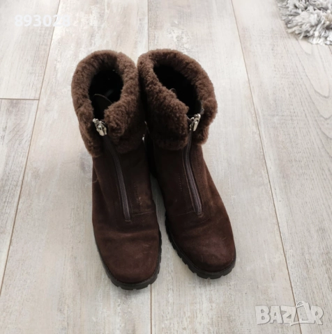 Естествена кожа зимни боти Ann Taylor LOFT , снимка 4 - Дамски боти - 52107876