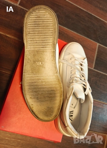 Бели маратонки Zara 46, снимка 7 - Маратонки - 54241409