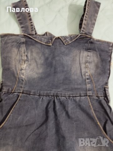 Нова дънкова рокля XS, S, снимка 4 - Сукмани - 39894828