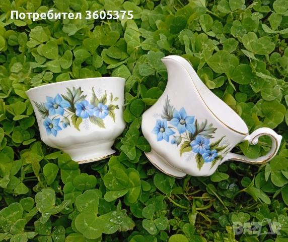 Тройни сетове за кафе, английски костен порцелан , снимка 9 - Сервизи - 54200992