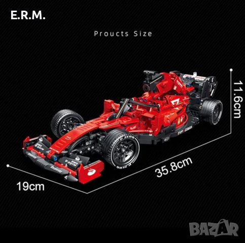 Конструктор тип Lego Technic сглобяема кола F1 1:12 1392части съвместими с оригинално Лего, снимка 5 - Конструктори - 42706589