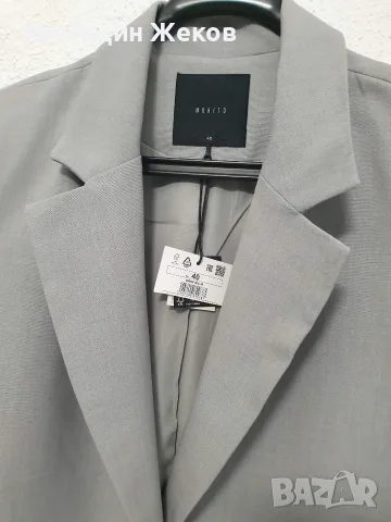 Нов със етикет. Дамско късо сако (cropped blazer) на марката Mohito. , снимка 5 - Сака - 56227582