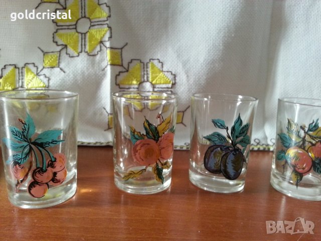 Ретро стъклени чаши , снимка 6 - Антикварни и старинни предмети - 42769523