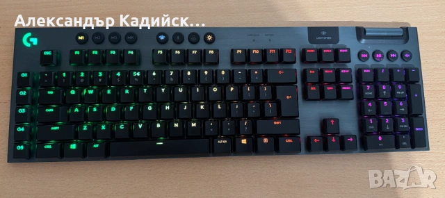 Logitech G915 LIGHTSPEED Механична Gaming Клавиатура, Clicky, снимка 4 - Клавиатури и мишки - 54007247